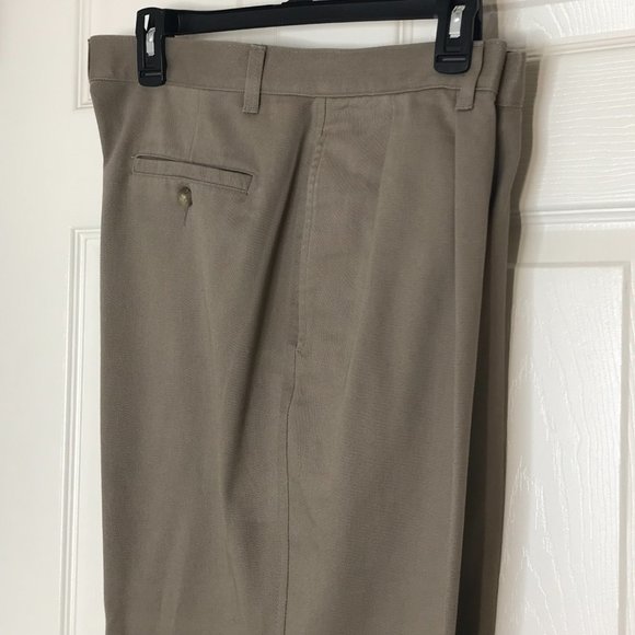 Savile Row Cotton Pant | Beige | 36x30 - Picture 5 of 13